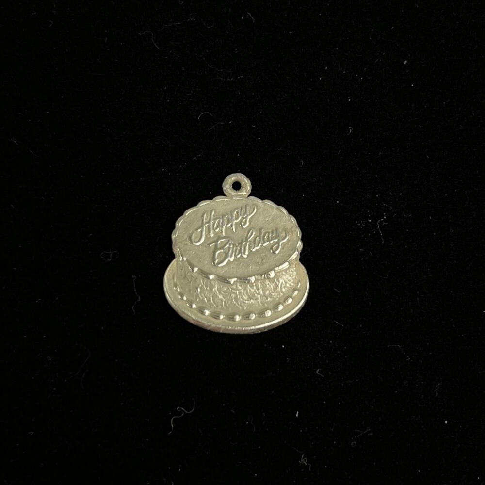 James Avery - Happy Birthday Cake Charm RETIRED Sterling Silver